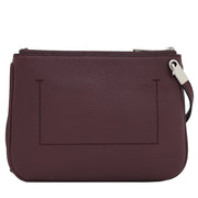 Marc Jacobs Pike Place Double Percy Leather Crossbody Bag- Rubino