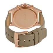 Marc by Marc Jacobs Watch MBM1397- Slim Chronograph Grey Leather Ladies Watch