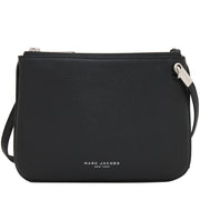 Marc Jacobs Pike Place Double Percy Leather Crossbody Bag- Black