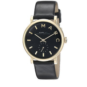 Marc by Marc Jacobs Watch MBM1269- Baker Black Leather Ladies Watch