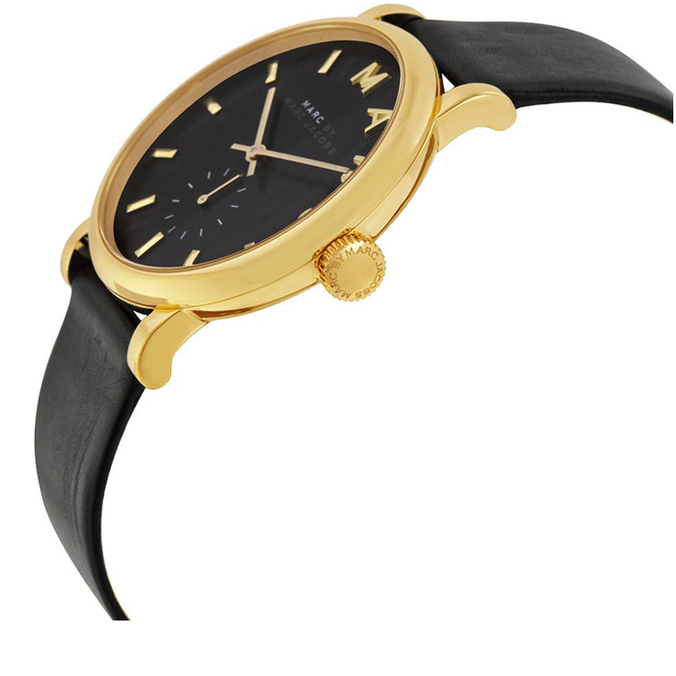 Marc by Marc Jacobs Watch MBM1269- Baker Black Leather Ladies Watch