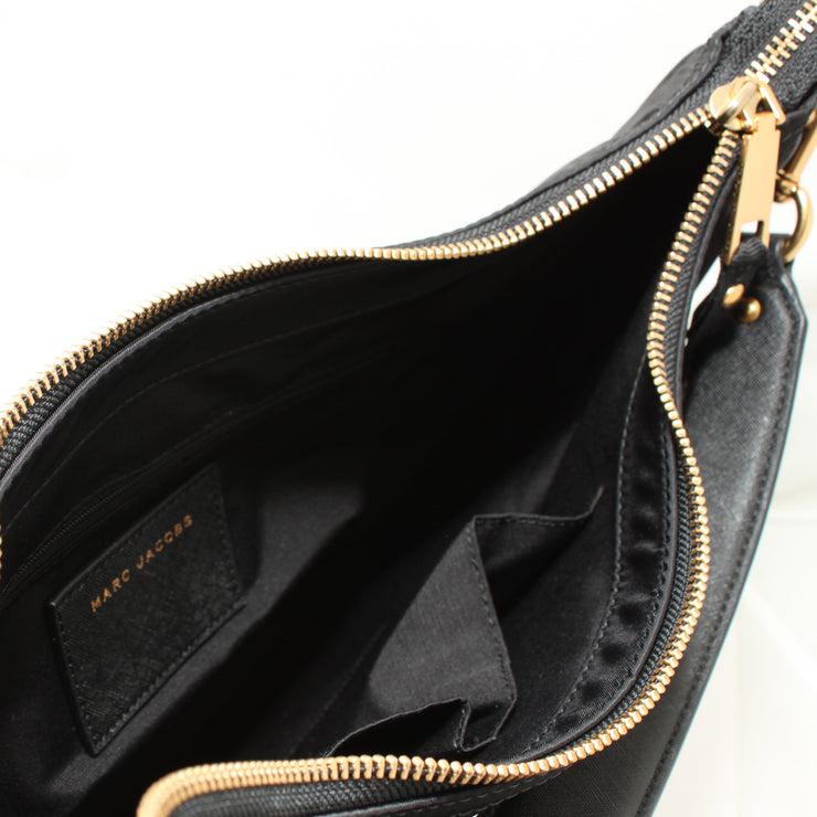 Marc Jacobs Trooper Nylon Hobo Bag- Black