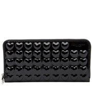 Marc Jacobs Heart Leather Continental Wallet- Black