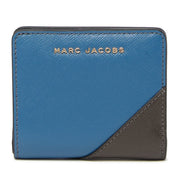 Marc Jacobs Mini Compact Wallet- Vintage Blue Multi