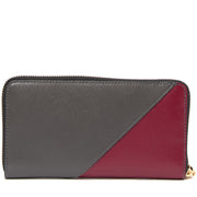 Marc Jacobs Standard Continental Wallet- Deep Maroon Multi