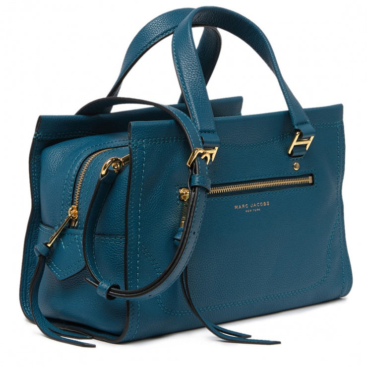 Marc Jacobs Cruiser Leather Satchel Bag- Deep Teal