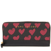Marc Jacobs Red Hearts Standard Continental Wallet