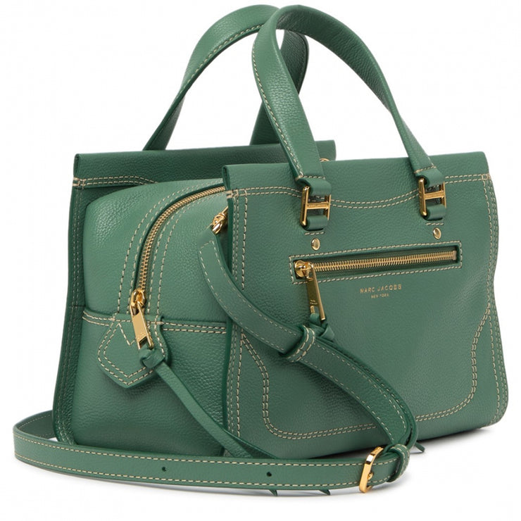 Marc Jacobs Cruiser Leather Satchel Bag- Prickly Pear