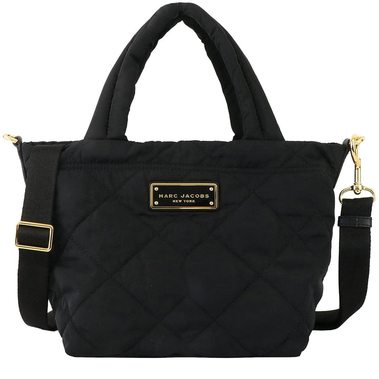 Snapshot of Marc Jacobs - Black rectangular bag made of patent leather with  gold colored logo for women