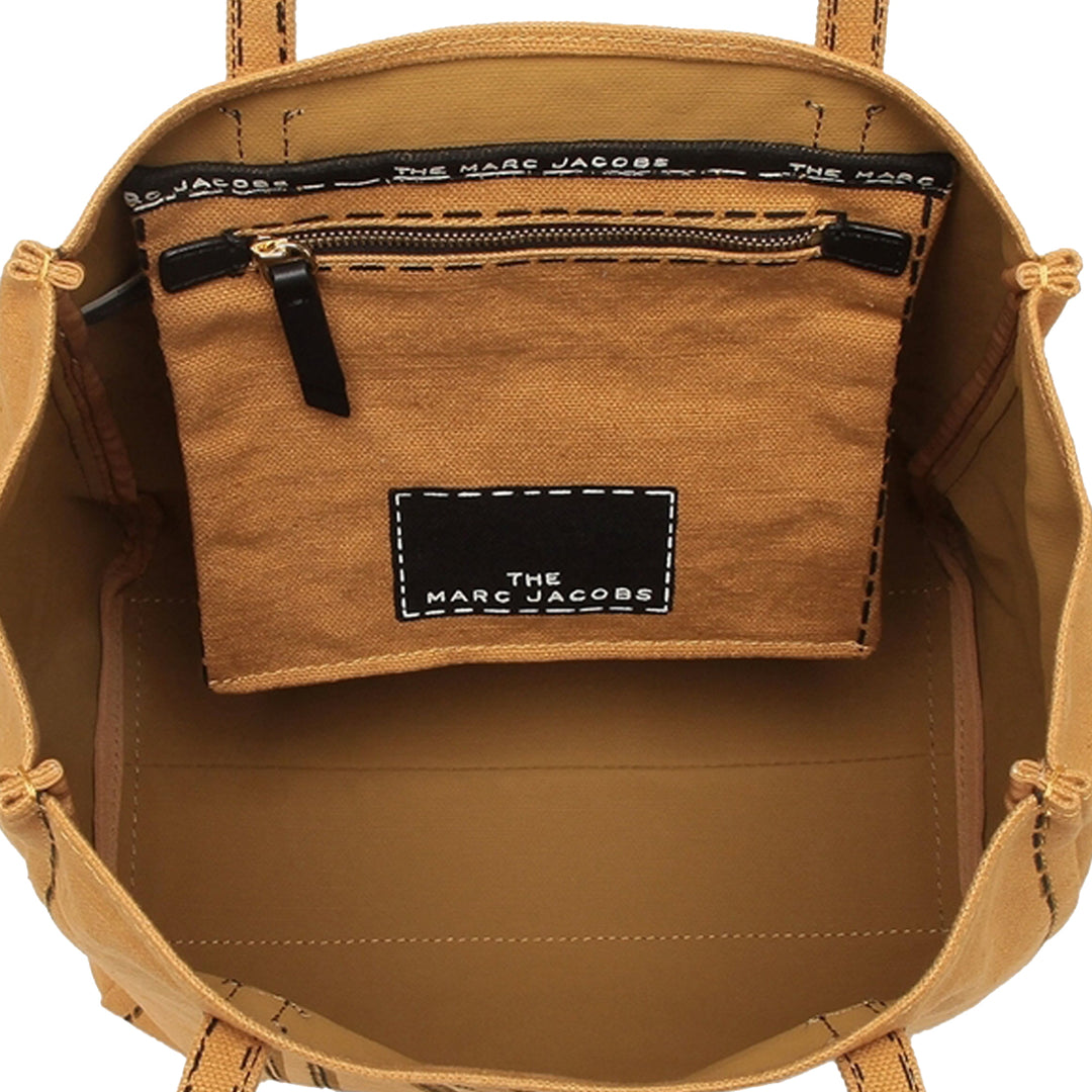 Marc Jacobs Trompe L oeil Tag 27 Tote Bag in Toast Multi PinkOrchard