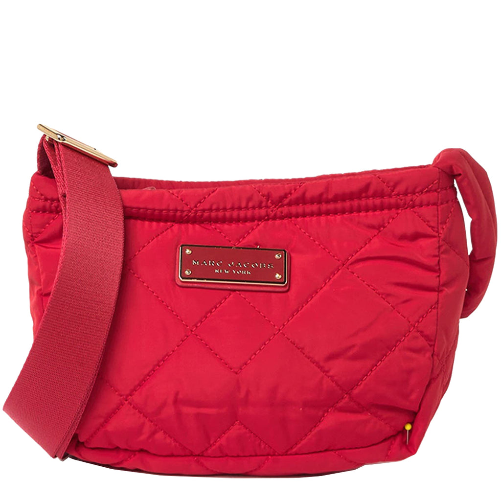 Marc Jacobs Quilted Nylon Crossbody Bag in Cherry Red