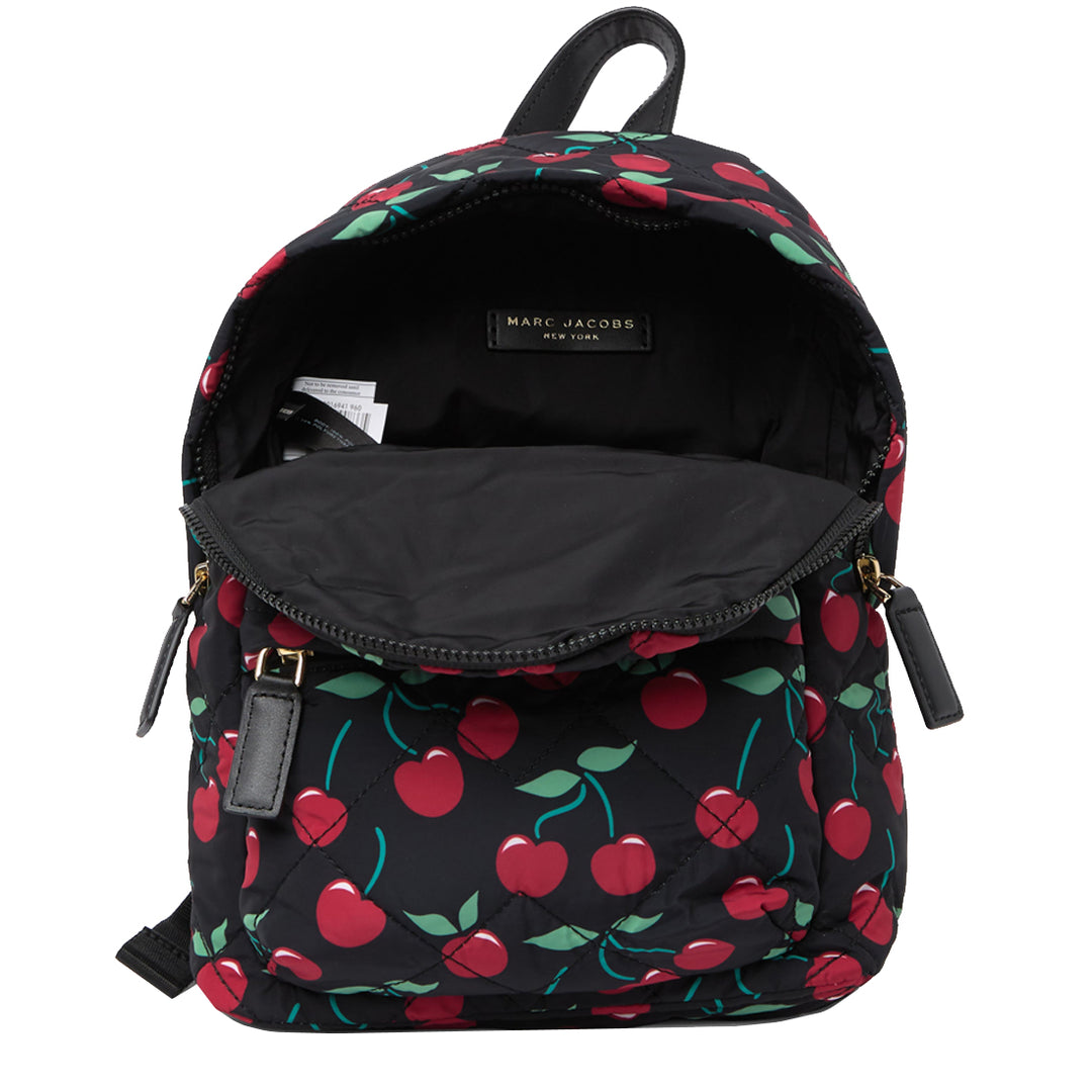 Marc Jacobs Quilted Nylon Mini Backpack in Black Cherries PinkOrchard.com Marc Jacobs Quilted Nylon Mini Backpack in Black Cherries PinkOrchard.com