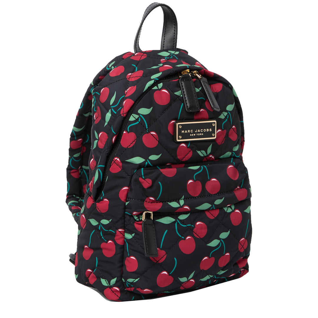 Marc Jacobs Quilted Nylon Mini Backpack in Black Cherries –