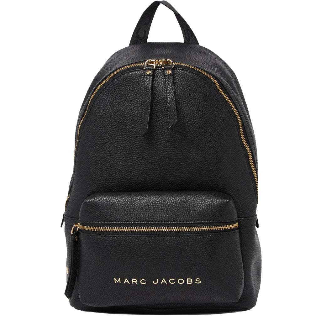 backpack marc jacobs leather black quilted M0011321, 11.5" (L) x 14" (H) x 4" (W) zippered compartment Buy Marc Jacobs Leather Medium