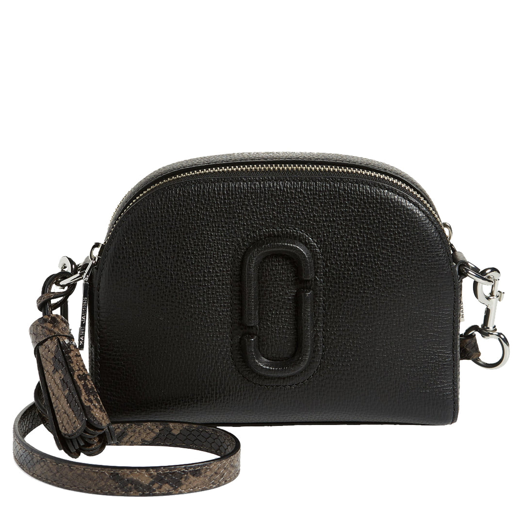 Marc Jacobs The Shutter Snake Embossed Crossbody Bag in Black