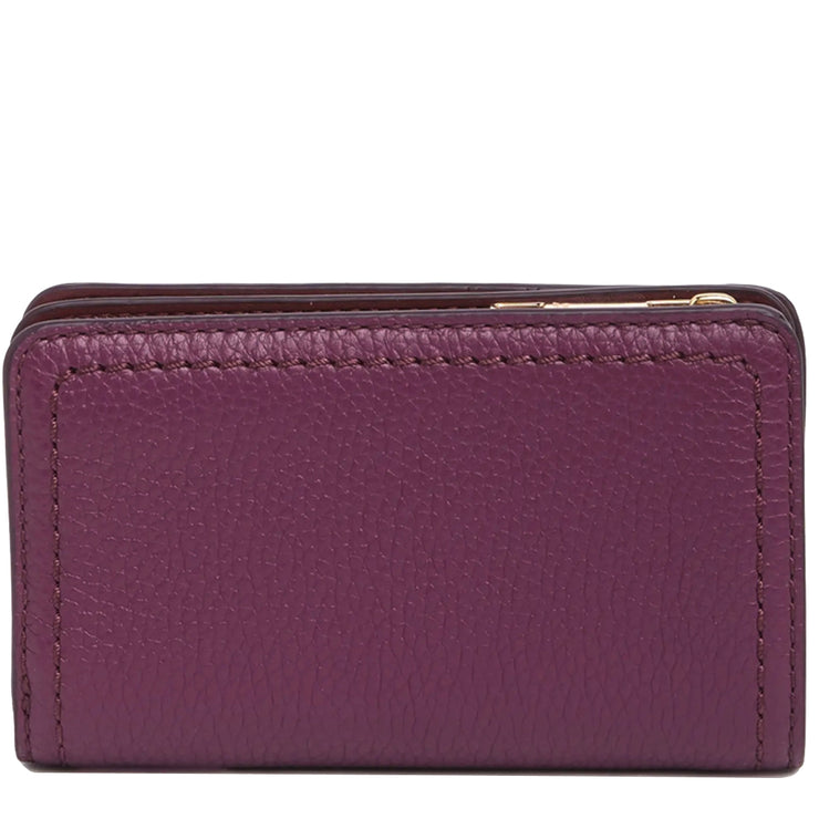 Marc Jacobs Topstitched Compact Zip Wallet