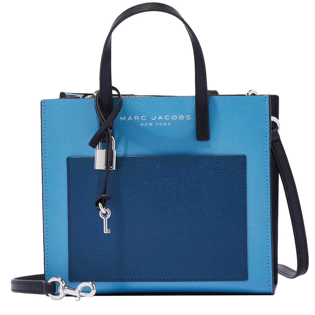 Buy Marc Jacobs Mini Grind Colorblock Leather Tote Bag in Blue