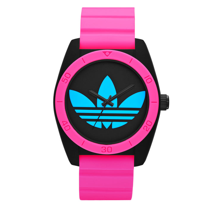 Adidas Santiago Unisex Silicon Watch-Hot Pink