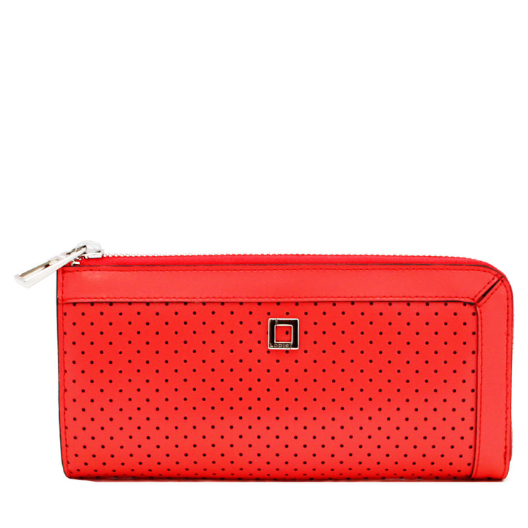 Lodis Catalina Liv Zip Around Wallet- Coral