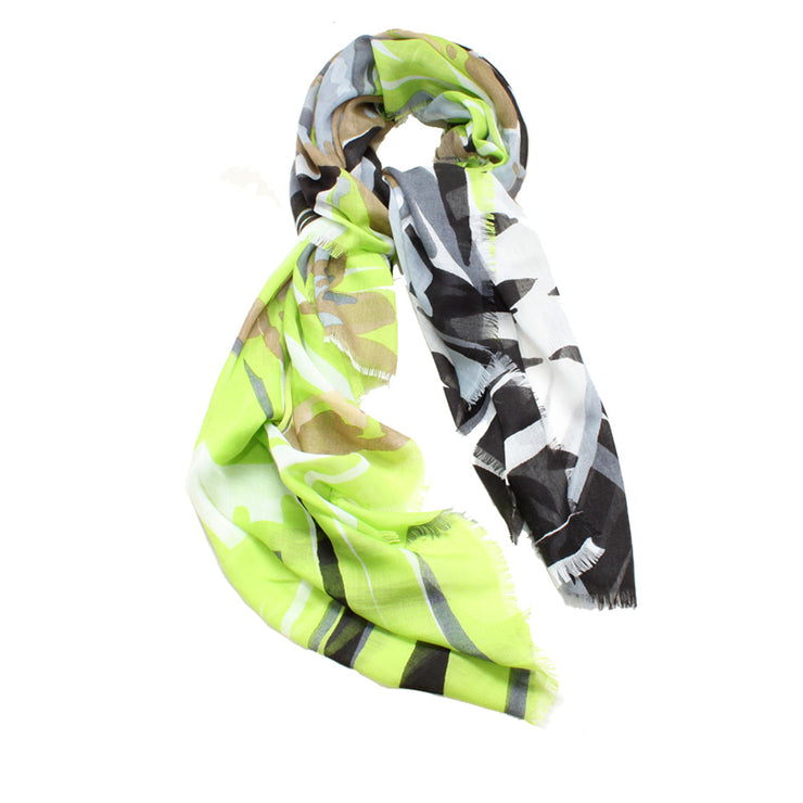 Echo 'Perched Parrots' Scarf- Black