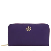 Tory Burch Robinson Zip Continental Wallet- Electric Purple