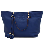 Tory Burch Thea Large Leather Tote Bag- Royal Ocean