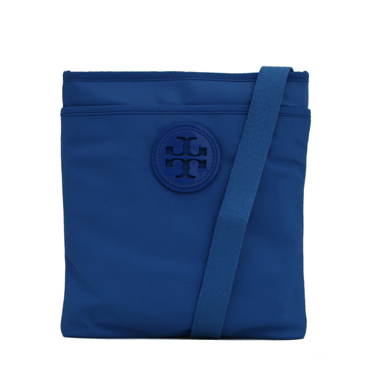 Tory Burch Nylon Ella Swingpack Bag- Peacock Blue