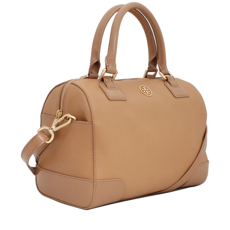 Tory Burch Robinson Middy Satchel Bag- Sand