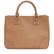 Tory Burch Robinson Double Zip Tote Bag- Sand