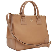 Tory Burch Robinson Double Zip Tote Bag- Sand