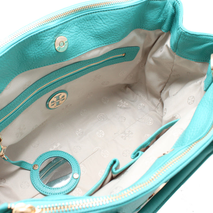 Tory Burch Amanda Double Zip Tote Bag- Aged Vachetta