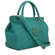 Tory Burch Amanda Double Zip Tote Bag- Turquoise