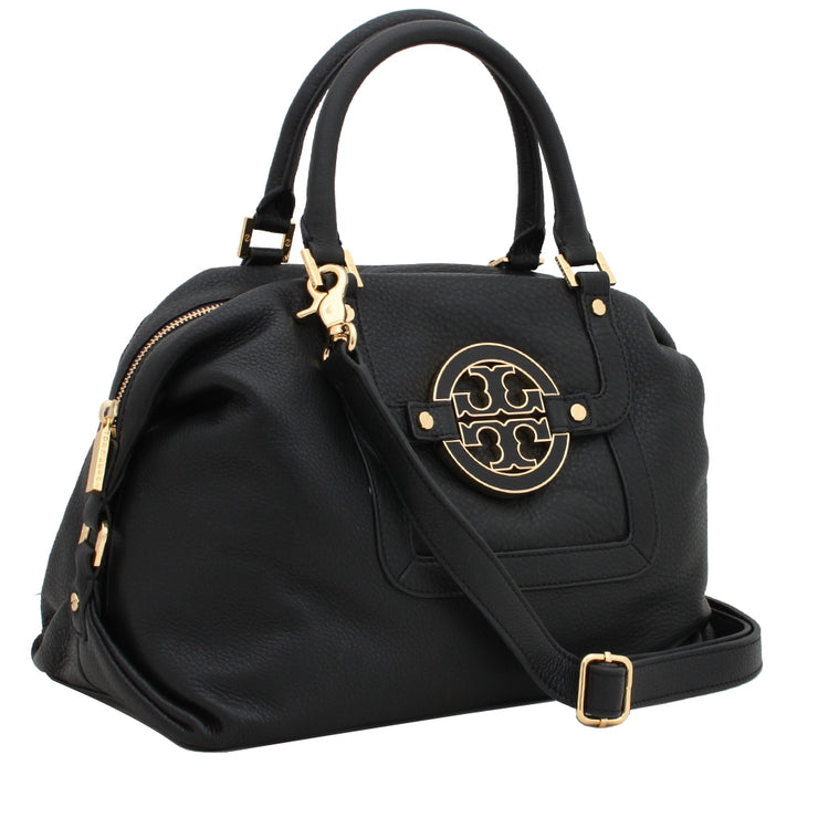 Tory Burch Amanda Slouchy Satchel Bag- Black