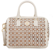 Tory Burch Kelsey Middy Satchel Bag- Bleach-Aged Vachetta