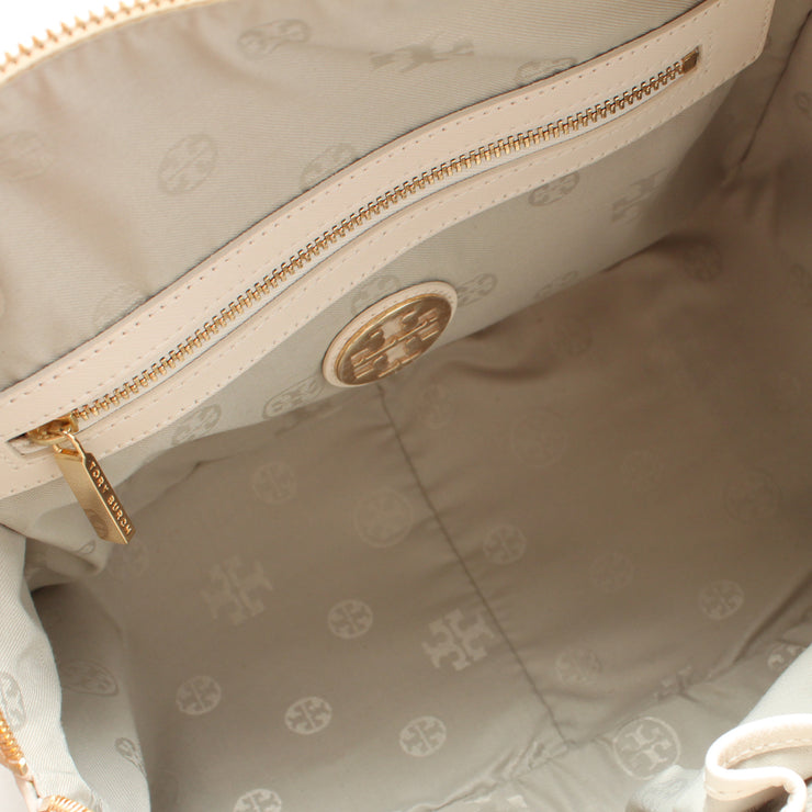 Tory Burch Kelsey Middy Satchel Bag- Bleach-Aged Vachetta