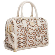 Tory Burch Kelsey Middy Satchel Bag- Bleach-Aged Vachetta