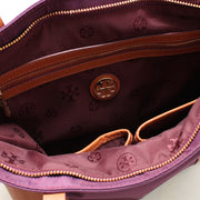 Tory Burch Penn Mini Tote Bag- Dark Plum