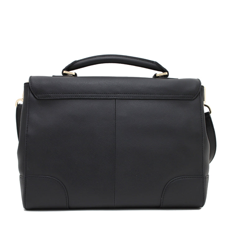 Tory Burch Robinson Top Handle Satchel Bag- Black