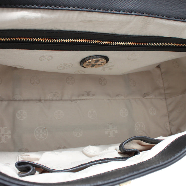 Tory Burch Robinson Top Handle Satchel Bag- Black
