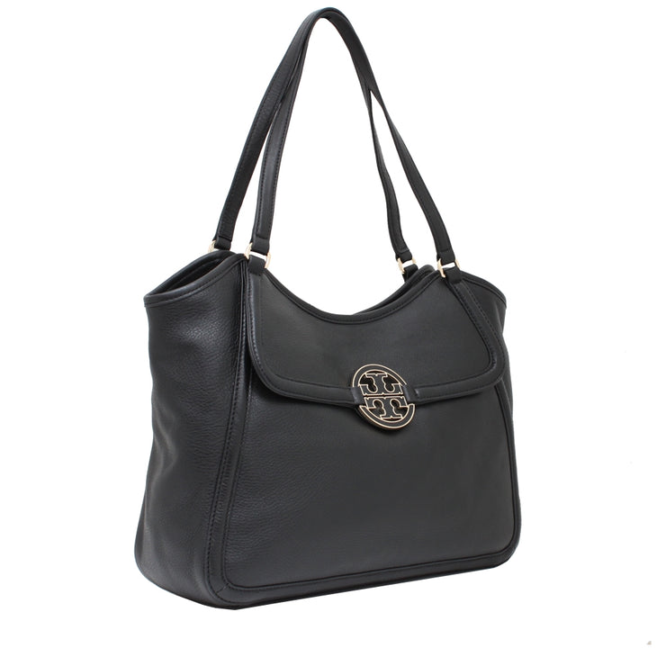 Tory Burch Amanda Small Easy Tote Bag- Black