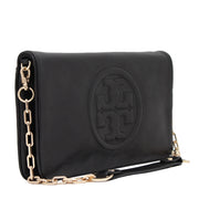 Tory Burch Bombe Reva Clutch Shoulder Bag- Black