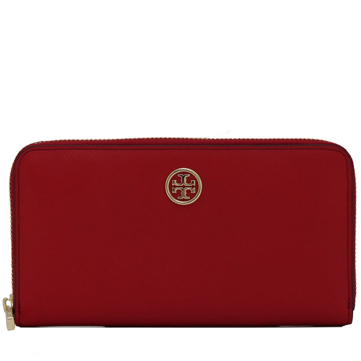 Tory Burch Robinson Zip Continental Wallet- Kir Royale