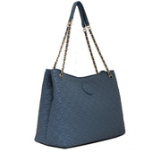 Tory Burch Marion Quilted Chain Slouchy Shoulder Tote Bag- Comet