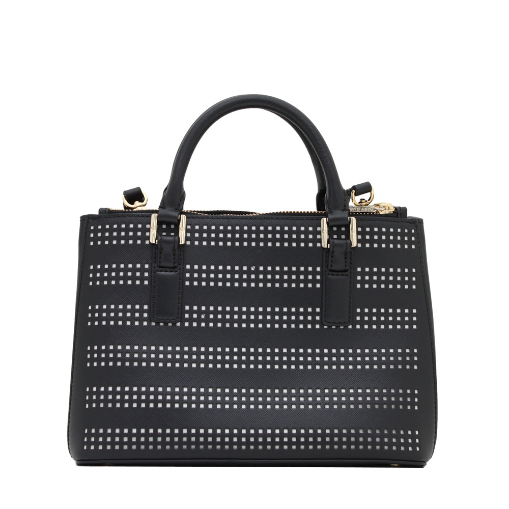 Tory Burch Robinson Perforated Micro Double Zip Tote Bag