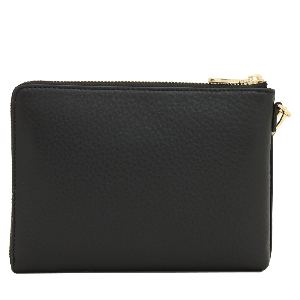 Tory Burch Landon Large Leather Wristlet Clutch PinkOrchard
