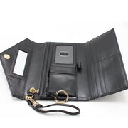 Tory Burch Robinson Envelope Wristlet- Wallet- Clutch Bag- Black