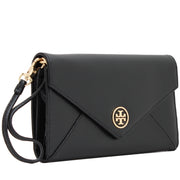 Tory Burch Robinson Envelope Wristlet- Wallet- Clutch Bag- Black