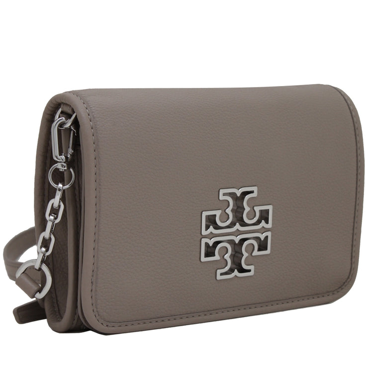 Tory Burch Britten Combo Crossbody Bag- French Gray