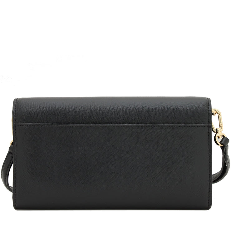 Tory Burch Robinson Expandable Concierge Clutch Crossbody Bag- Black