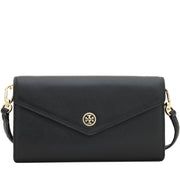 Tory Burch Robinson Expandable Concierge Clutch Crossbody Bag- Black